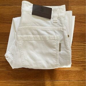 Brunello Cucinelli White Women’s  Kick Flare Jeans